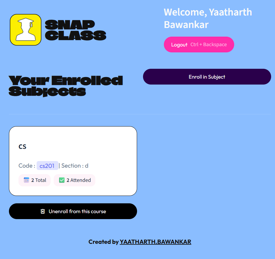 Student Dashboard