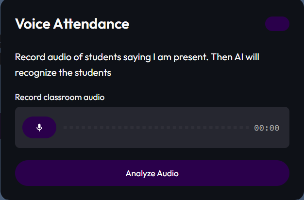 Voice Attendance